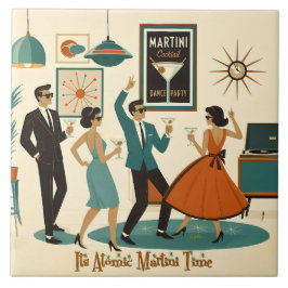 Mid Century Het Is Tijd Voor Een Atomair Martini C Tegeltje