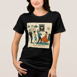 Mid Century Het Is Tijd Voor Een Atomair Martini C Tri-Blend Shirt