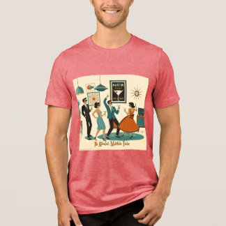 Mid Century Het Is Tijd Voor Een Atomair Martini C Tri-Blend Shirt