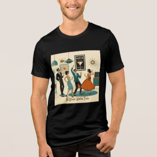 Mid Century Het Is Tijd Voor Een Atomair Martini C Tri-Blend Shirt