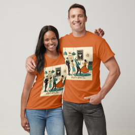 Mid Century Het Is Tijd Voor Een Atomische Martini T-shirt