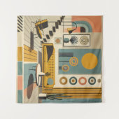 Mid Century Interior Design Desert Livingroom Wandkleed (Voorkant (horizontaal))