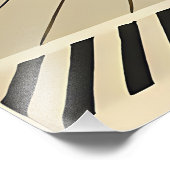 Mid Century Interior Design Dessert Livingroom Foto Afdruk (Hoek)