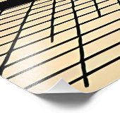 Mid Century Interior Design Eclipse Livingroom Foto Afdruk (Hoek)