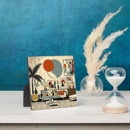 Mid Century Interior Design Eclipse Livingroom Fotoplaat