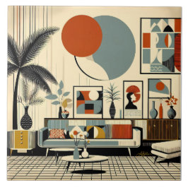 Mid Century Interior Design Eclipse Livingroom Tegeltje