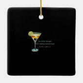 Mid Century Jazz Age HepCat Black Cat Keramisch Ornament (Achterkant)