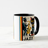 Mid Century Jazz Age HepCat Black Cat Mok (Voorkant rechts)