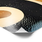 Mid Century Jazz Age Minimalist Art Saxophone Foto Afdruk (Hoek)