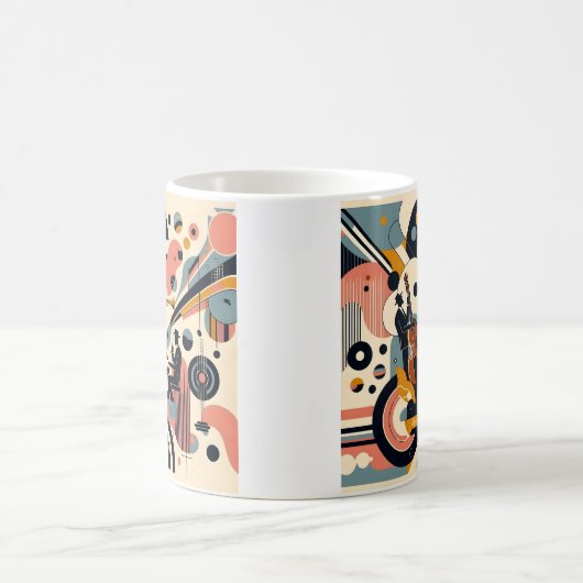 Mid Century Jazz Age Psychedelic Trio Koffiemok (Center)