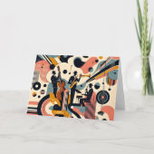 Mid Century Jazz Age psychedelisch trio Kaart (Voorkant)