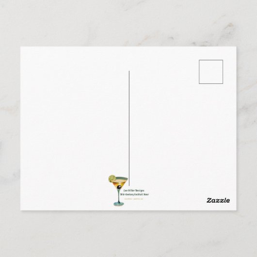 Mid Century Jazz Age Quartet Briefkaart (Achterkant)