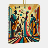 Mid Century Jazz Age Quartet Keramisch Ornament (Rechts)