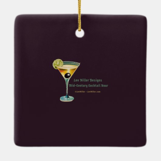 Mid Century Jazz Age Quartet Keramisch Ornament (Achterkant)