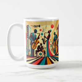 Mid Century Jazz Age Quartet Koffiemok