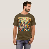 Mid Century Jazz Age Quartet T-shirt (Voorkant volledig)
