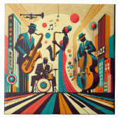 Mid Century Jazz Age Quartet Tegeltje (Voorkant)