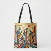 Mid Century Jazz Age Quartet Tote Bag (Voorkant)
