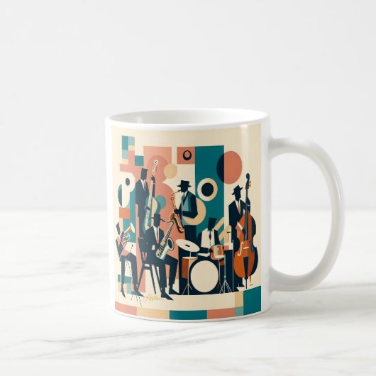 Mid Century Jazz Age Sextet Koffiemok (Rechts)