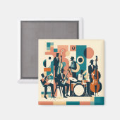 Mid Century Jazz Age Sextet Magneet (Voorkant / Achterkant)