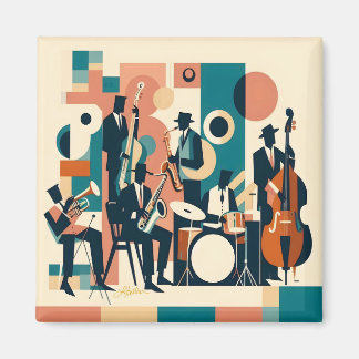 Mid Century Jazz Age Sextet Magneet