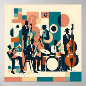 Mid Century Jazz Age Sextet Poster (Voorkant)