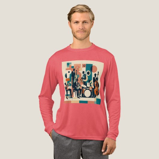 Mid Century Jazz Age Sextet Tri-Blend Shirt (Voorkant)