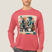 Mid Century Jazz Age Sextet Tri-Blend Shirt (Voorkant volledig)