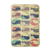 mid-century katten badmat (Voorkant Verticaal)