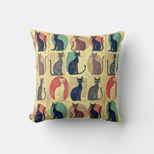 mid-century katten kussen