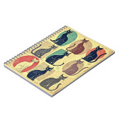  mid-century katten notitieboek (Linkerzijde)