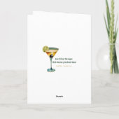 Mid Century Kerst Cocktail Party Happy Hour Kaart (Achterkant)