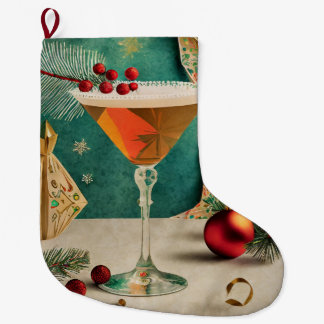 Mid Century Kerst Cocktailparty Happy Hour Grote Kerstsok
