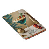 Mid Century Kerst Cocktailparty Happy Hour Magneet (Rechterzijde)