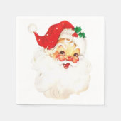 Mid Century  Kerstman Classic Kerst Servet (Voorkant)