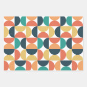 Mid Century Kleurrijk Modern Abstract Patroon Inpakpapier Vel (Voorkant 2)