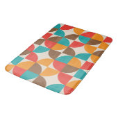 Mid Century Kleurrijke Abstracte Halve Cirkels Badmat (Gekanteld)