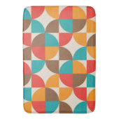 Mid Century Kleurrijke Abstracte Halve Cirkels Badmat (Voorkant Verticaal)