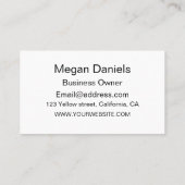 Mid Century Kleurrijke Halve Cirkels Custom Visitekaartje (Achterkant)