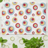 Mid Century Leopard Spots Retro Patroon Theedoek (Gevouwen)