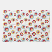 Mid Century Leopard Spots Retro Patroon Theedoek (Horizontaal)