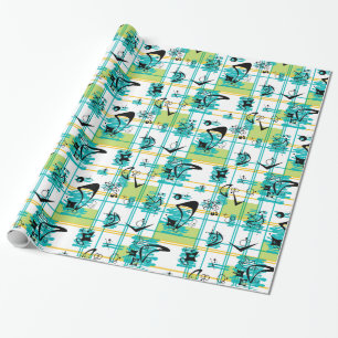 Mid Century Madras Cadeaupapier