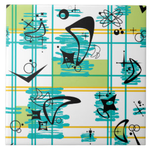 Mid Century Madras Tegeltje