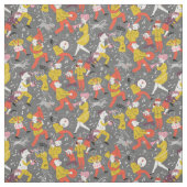 Mid Century Marching Band op Grey Stof (Swatch)
