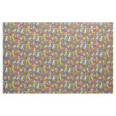 Mid Century Marching Band op Grey Stof (Fat Quarter)