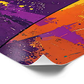 Mid Century Mardi Gras Sunset Fleur De Lis Martini Perfect Poster (Hoek)