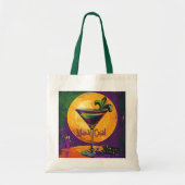 Mid Century Mardi Gras Sunset Fleur De Lis Martini Tote Bag (Voorkant)