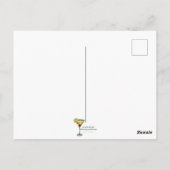 Mid Century Martini Dance Party Briefkaart (Achterkant)