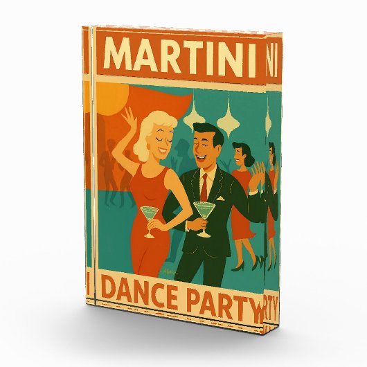 Mid Century Martini Dance Party Fotoblokken (Rechts)