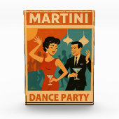 Mid Century Martini Dance Party Fotoblokken (Voorkant)
